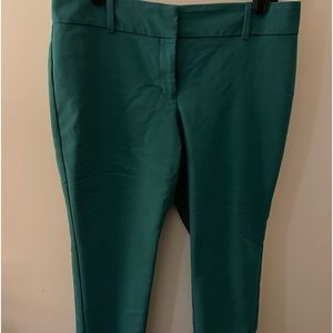 Ladies ankle length zip front pants